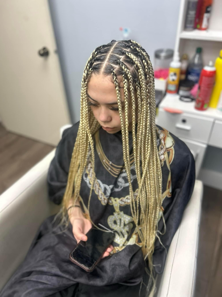 Kids Medium Knottless Box  Braids