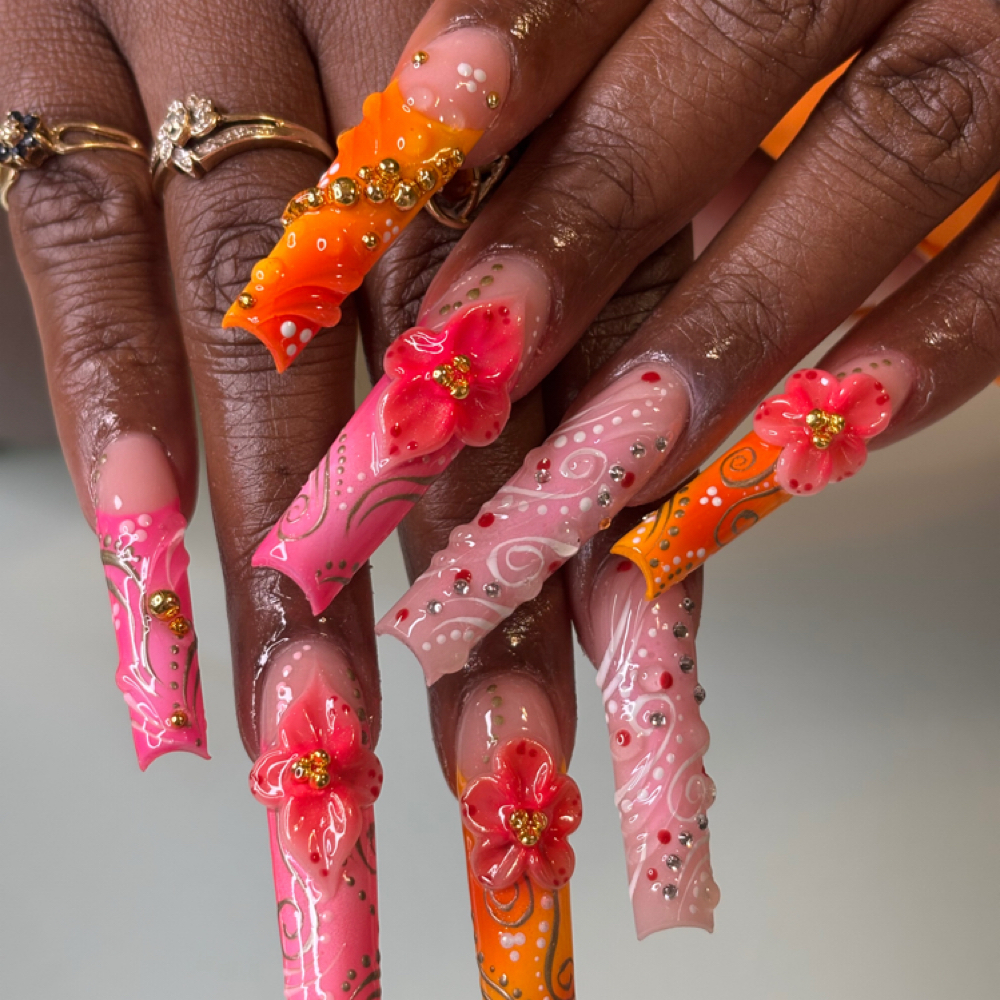XL Full Set (Tier 3) $115 at Nails By Julz in Wichita, KS