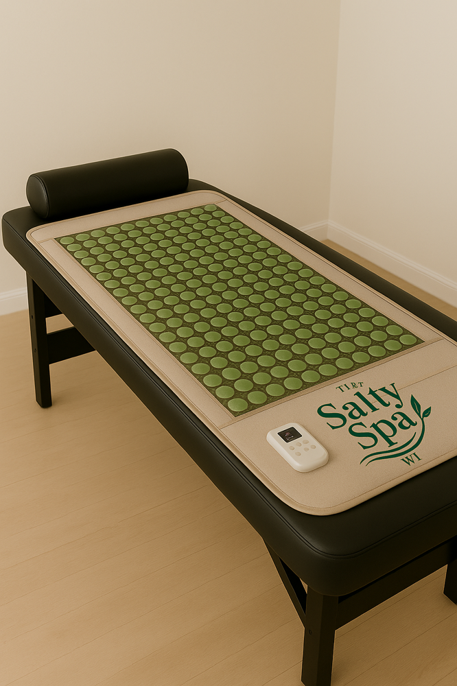 Heated Jade Therapy at The Salty Spa WI in Franklin, WI