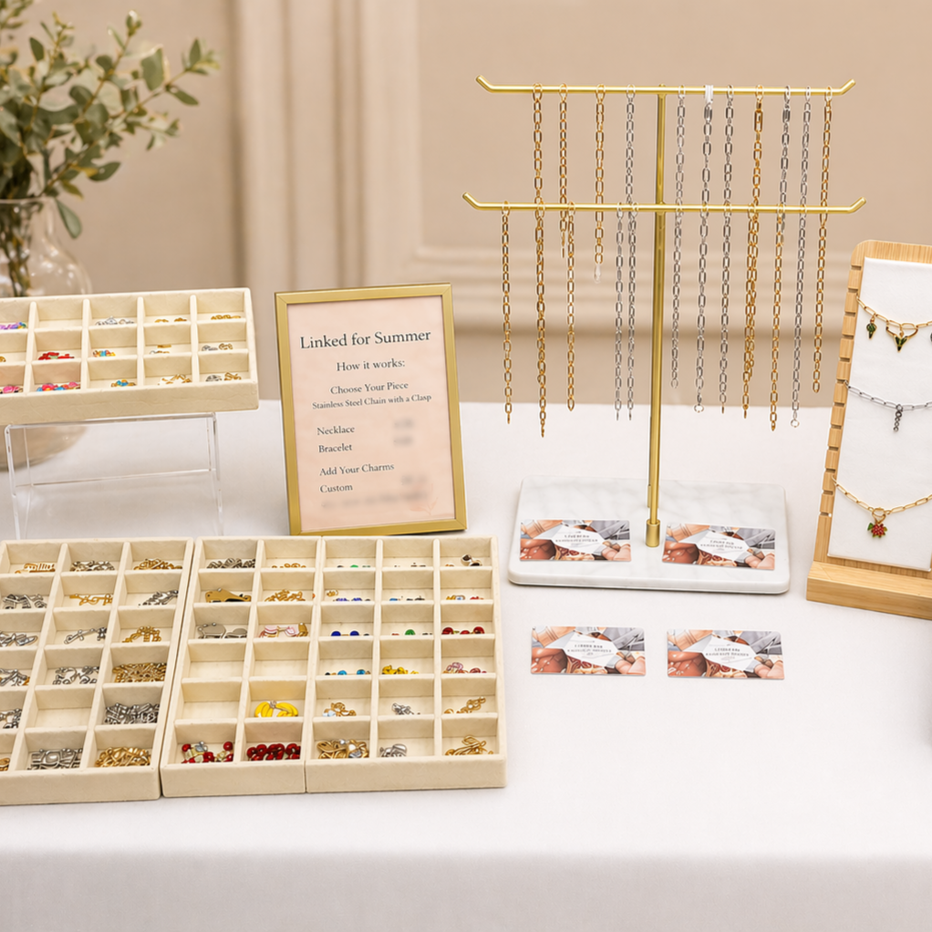 Charm Bar Experience at Link Envy Permanent Jewelry in Corry, PA
