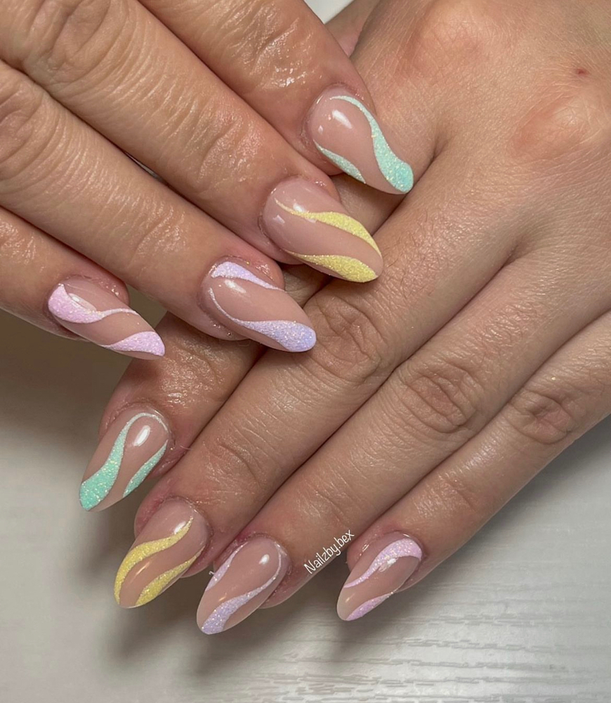 S French/Swirl Design