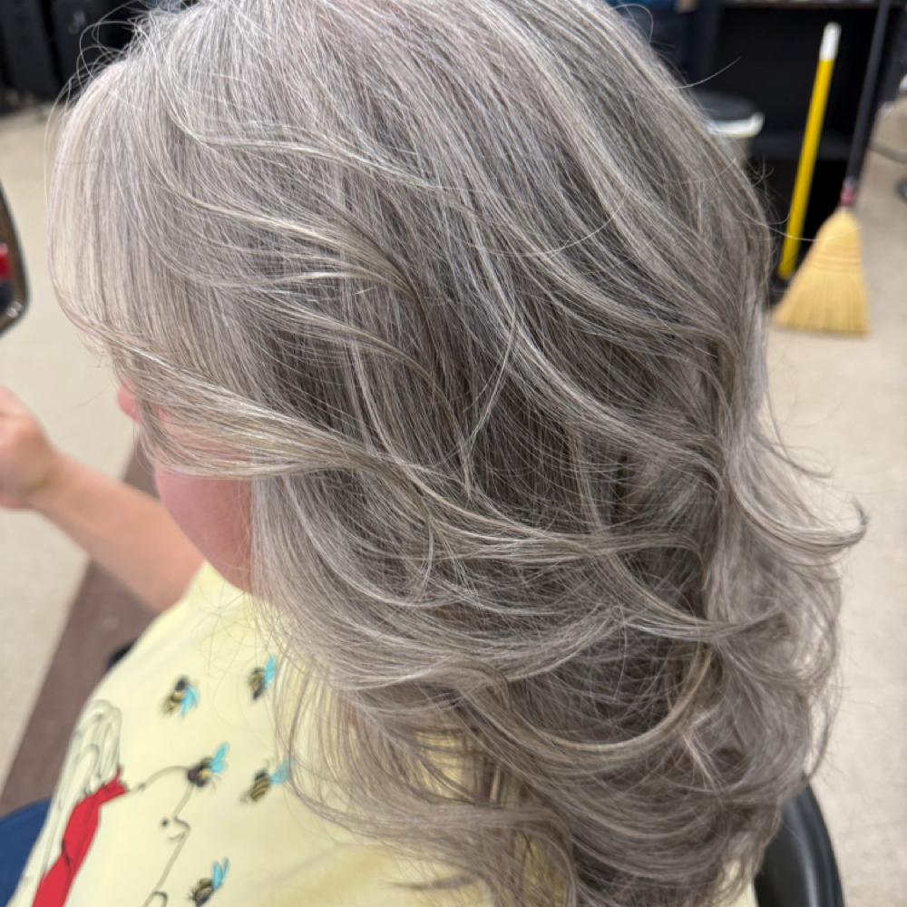 Gray Blending / Gray Coverage at Something To Talk About Salon in Marion, NC