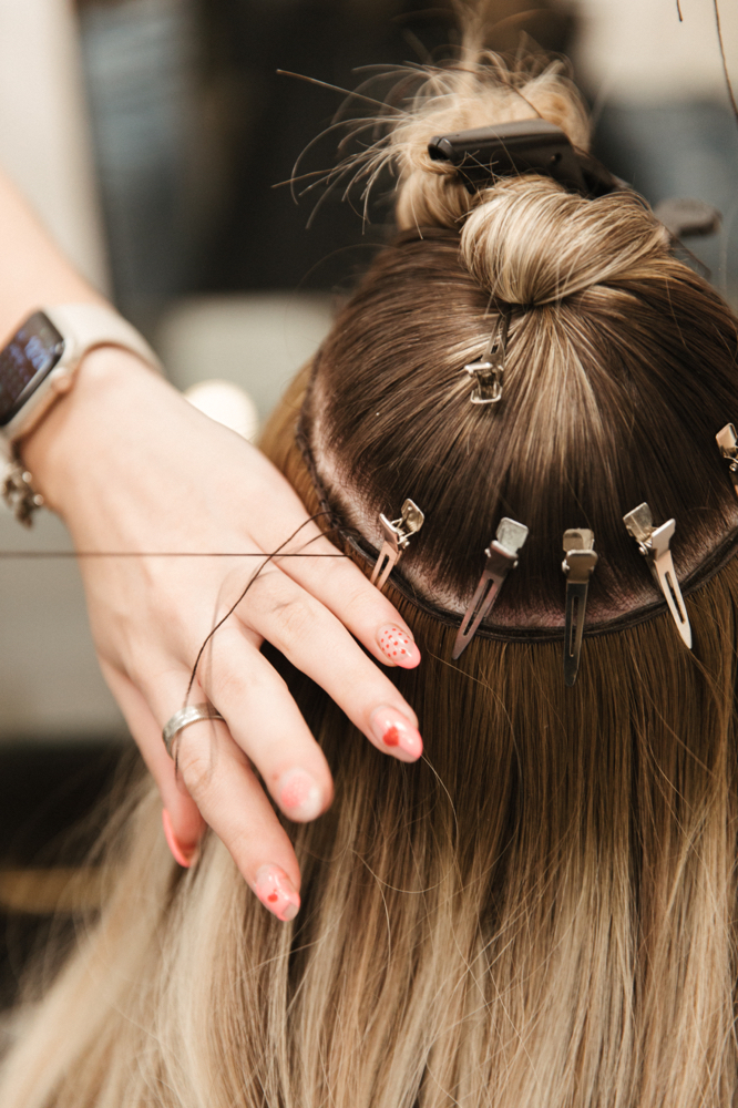 Hand Tied Extensions Moveup 1 Row