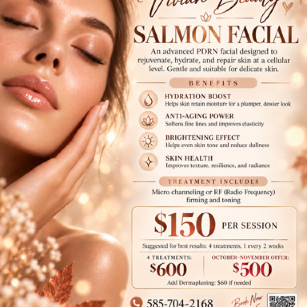 Salmon Facial at Vivian Beauty LLC in Melbourne, FL