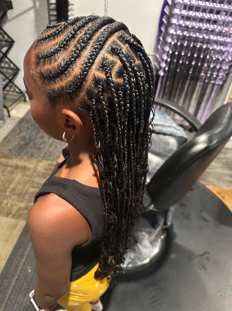 tribal braids with human curls
