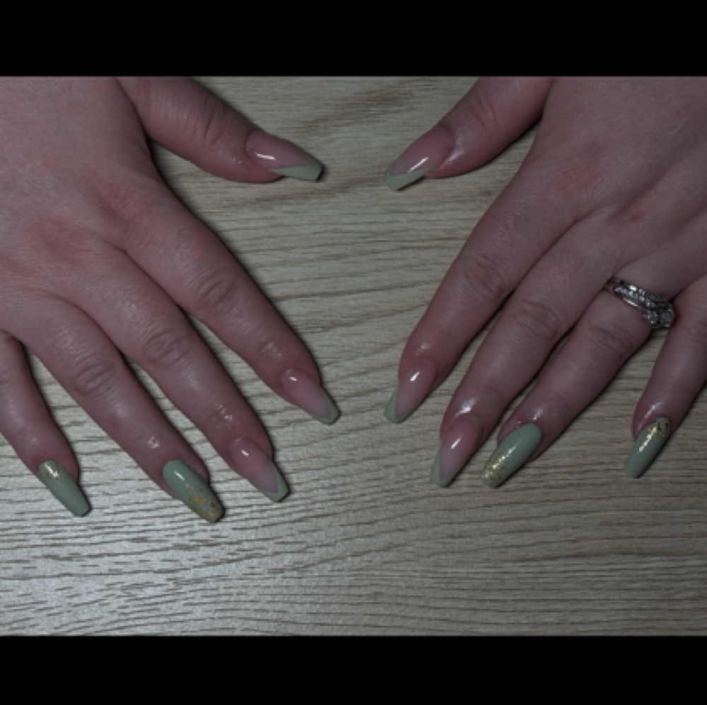Long Acrylic full set at Simply Leah Nails in Farmington, ME