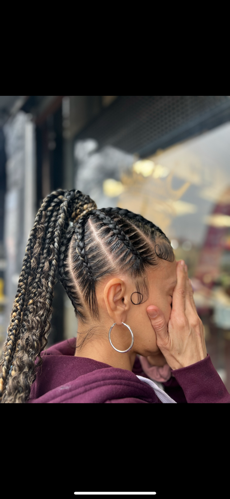 Braided Genie ponytail