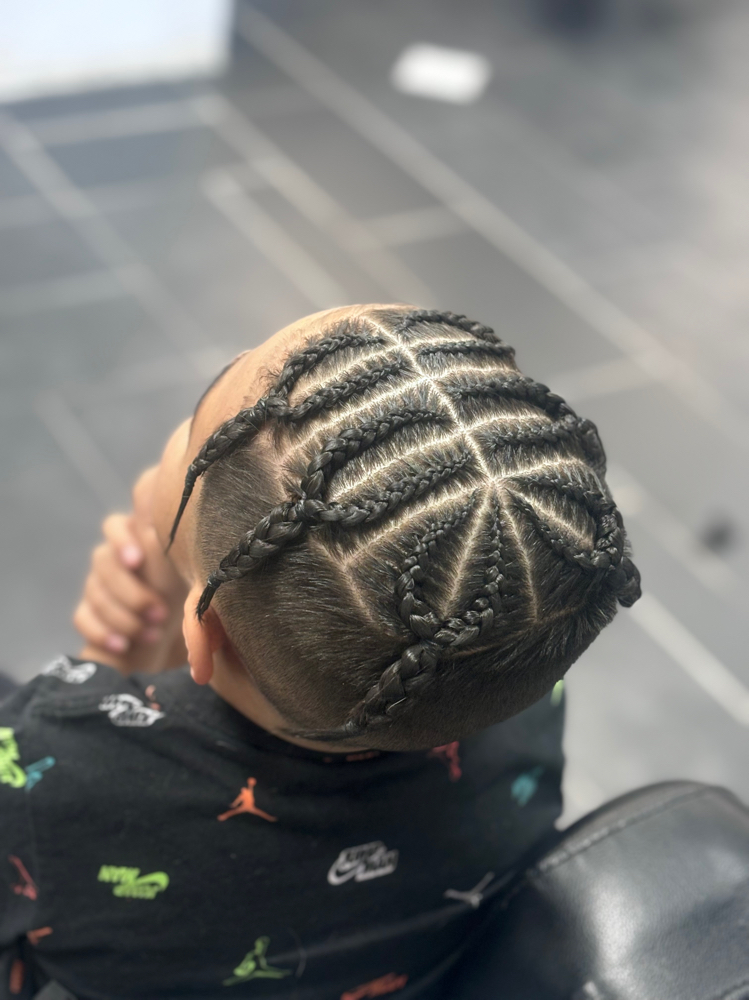 Box Braids With Under Cut
