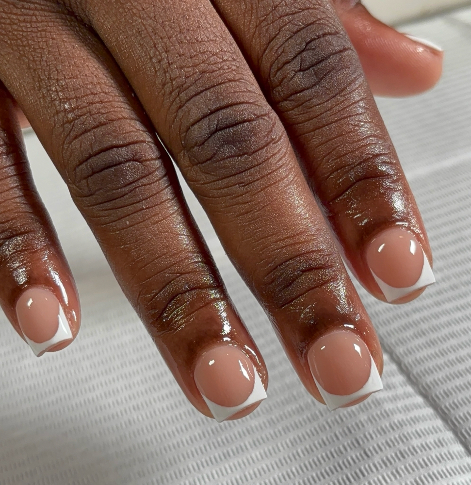 Overlay With French Tips at nailsbymal3iah in Americus, GA