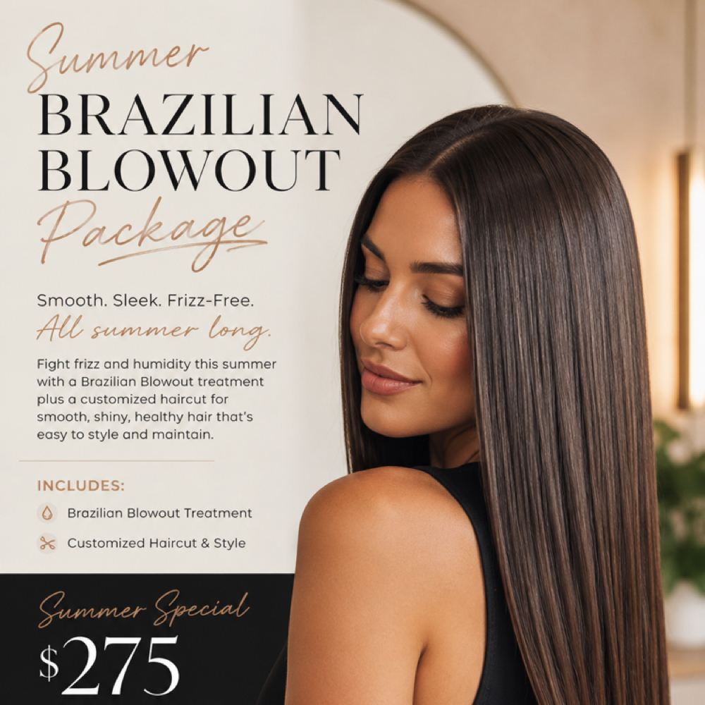 Summer Brazilian Blowout Packag at J Austin Hair Extension Salon in Austin, TX