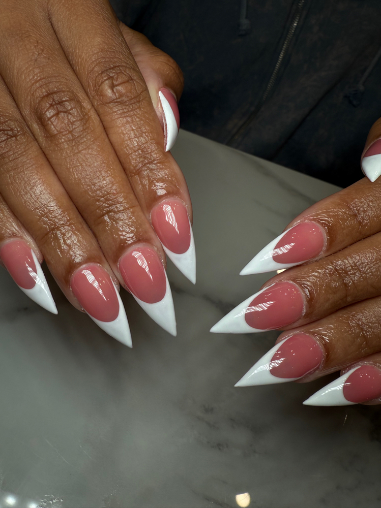 French/ombre Slay Full Set at Polishedt by Taylor in Grandview, MO