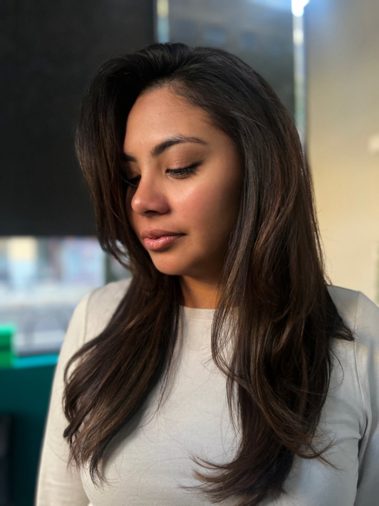 Blow Dry + Gloss/Toner or Treatment