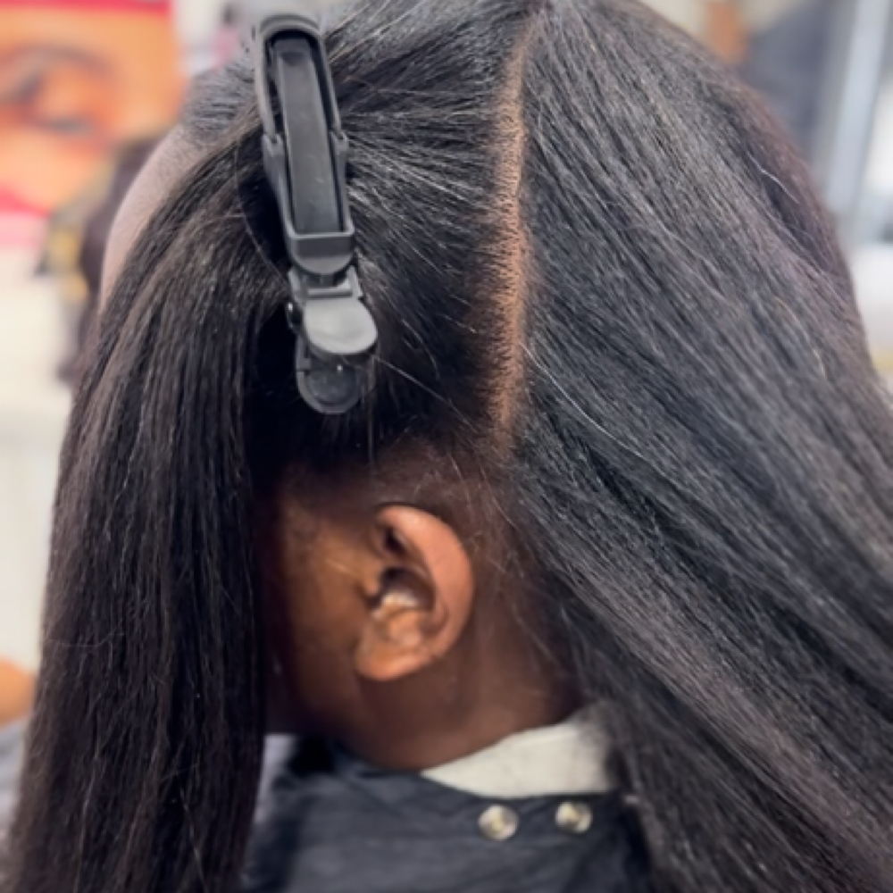 Silk Press N’ Curl at CNB hair by Britney in Granada Hills, CA