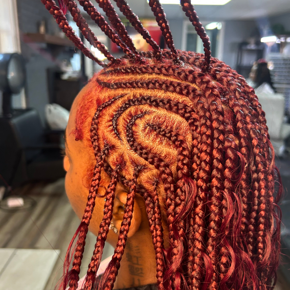 Fulani Flip Over Braids ♡ at Toots Touch Beauty in FarmVille, VA
