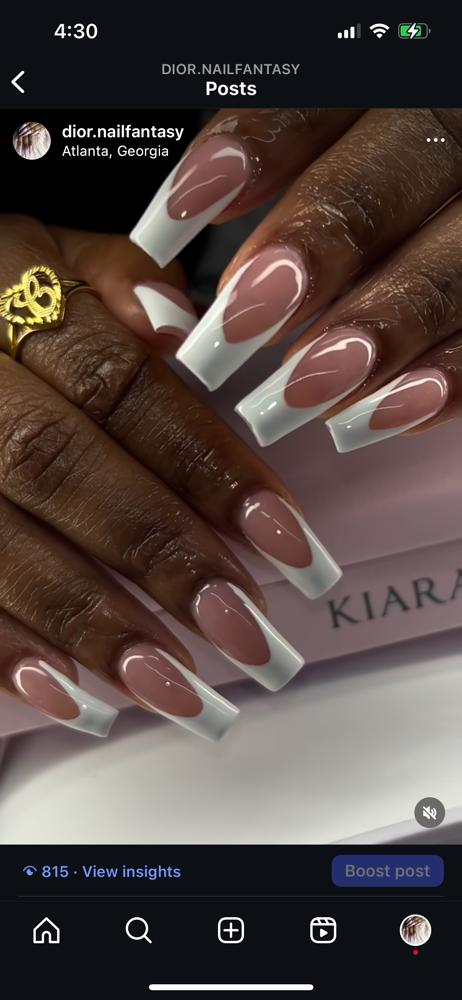 Medium Fill In at Dior Nail Fantasy in Atlanta, GA