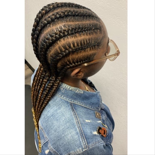 6 Feed-In Cornrows at KAAATWALK Hair Studio in Virginia Beach, VA