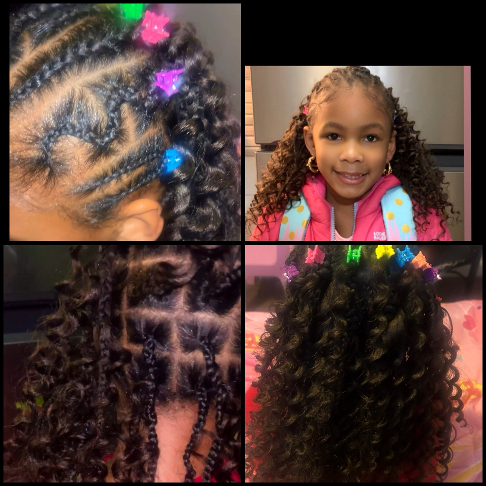 Half Braids & Half Miracle Knots at Ms. Waxaholic’s Bar & Beauty in Martinsville, VA