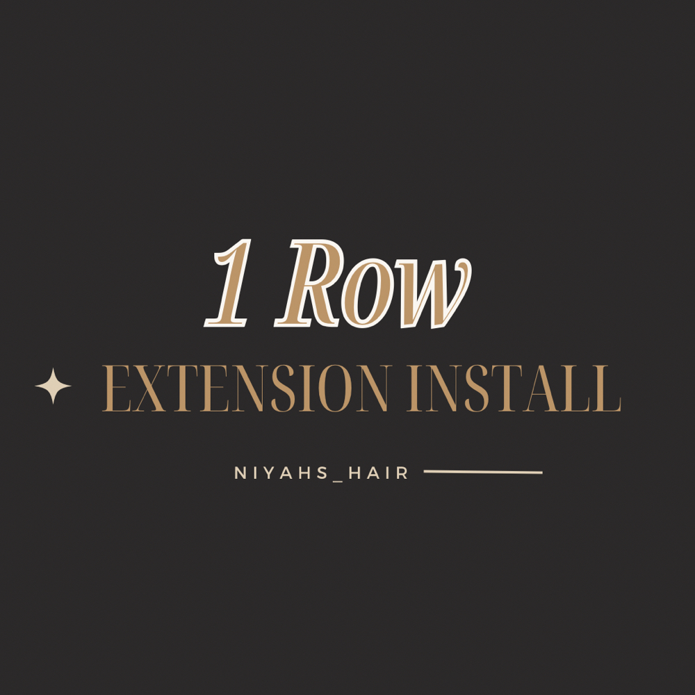 1 Row Extensions Install at Niyahs_Hair in Huntingdon, TN