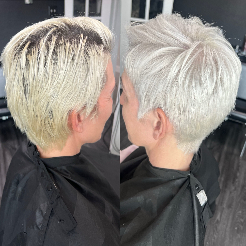 Global Bleach Retouch at Kerri.C.Hair in Haslet, TX