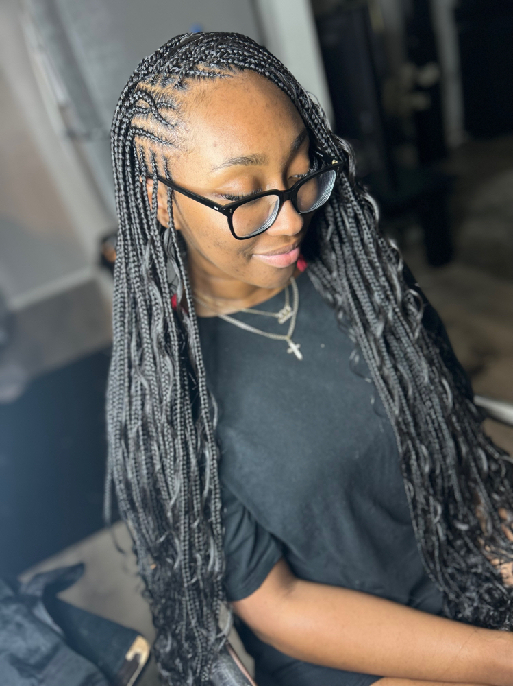 Small Bohemian Fulani Braids