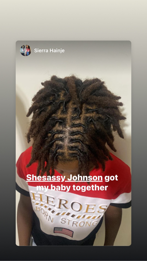 Kid Loc Re Twist Half Head