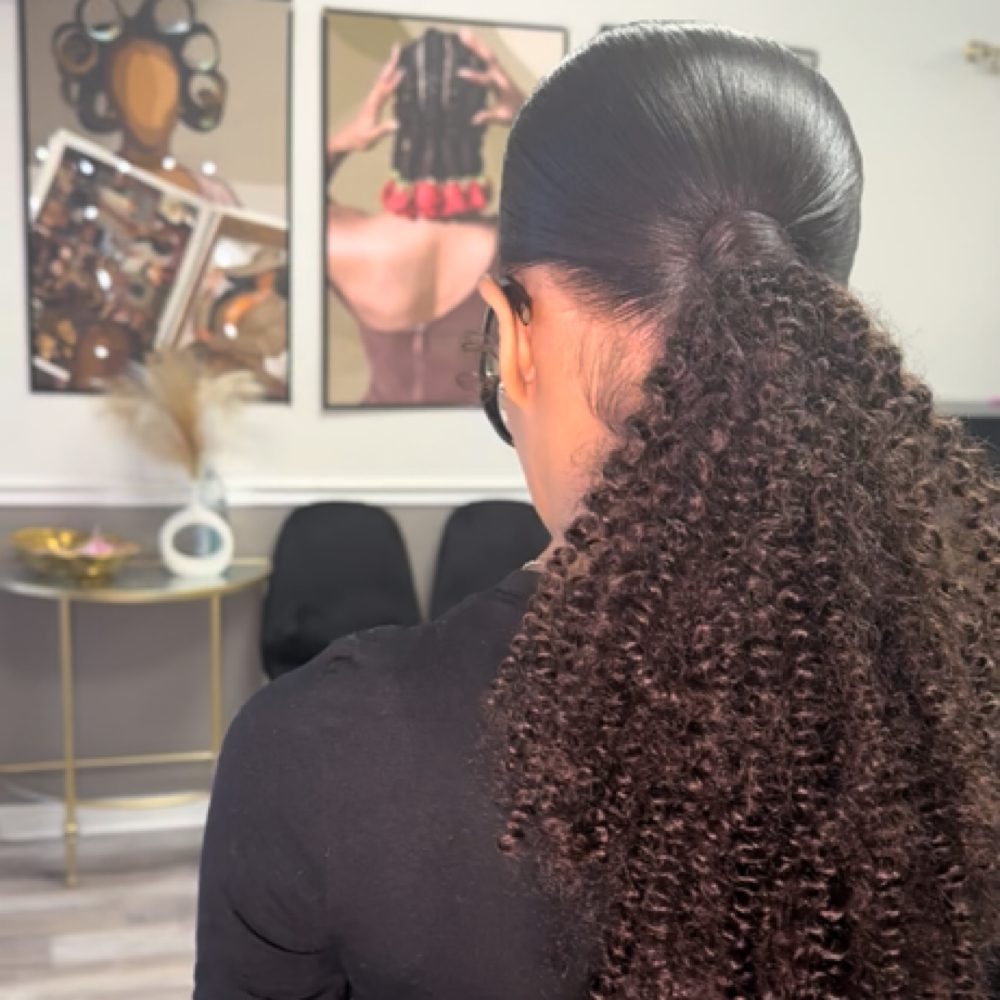 Hair - Included Curly Ponytail at Allure Salon in Port St Lucie, FL