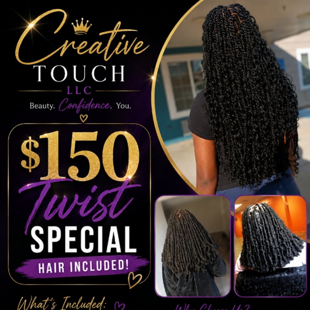 Twist Special at Creative Touch By Tasha in Byram, MS