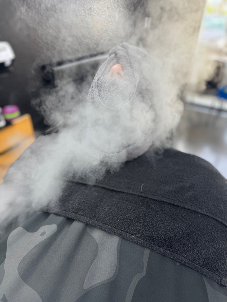 Beard Steam Treatment