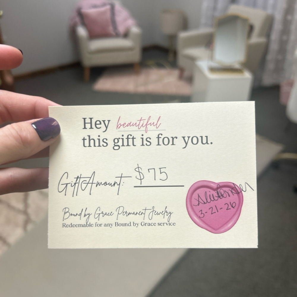 Redeem Gift Card at Bound by Grace in Galax, VA