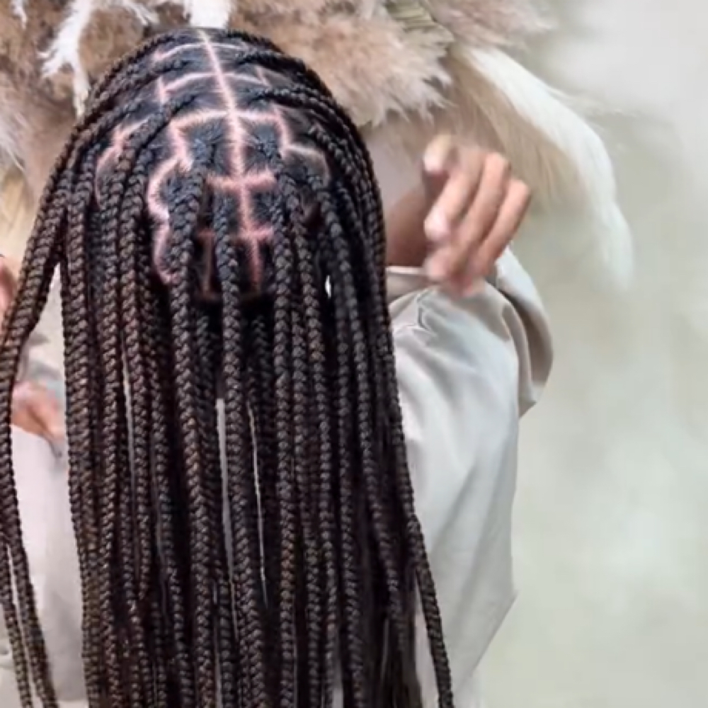 Knotless Braids (medium) at Freshly Styled in Indianapolis, IN