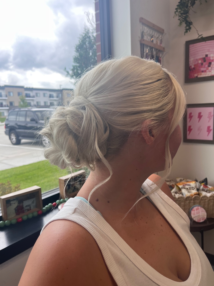 Bride Wedding Updo Trial