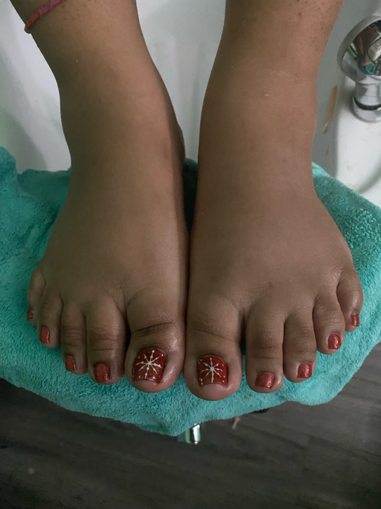 Gel Polish Pedicure at ArtistrybyAllykat in Flint, MI