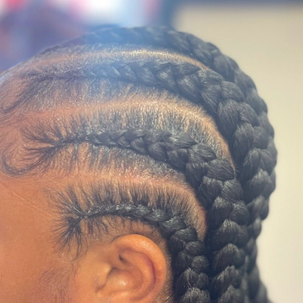 Feed-In Braids (8) at Madame Jay Salon in Freeport, NY