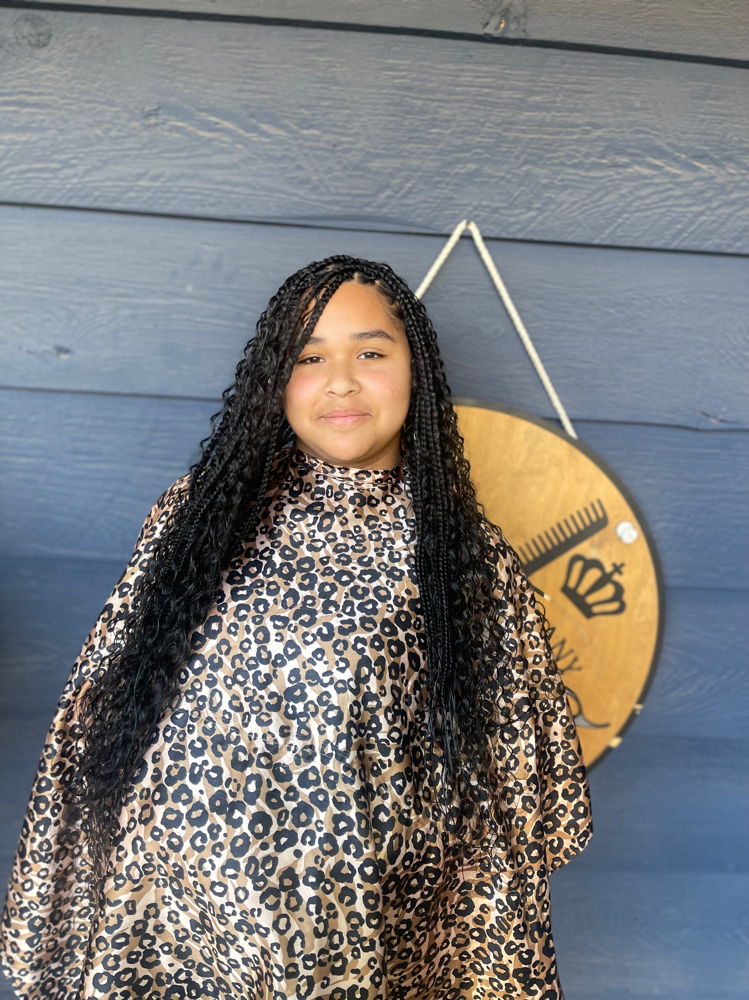 Boho knotless Box Braids
