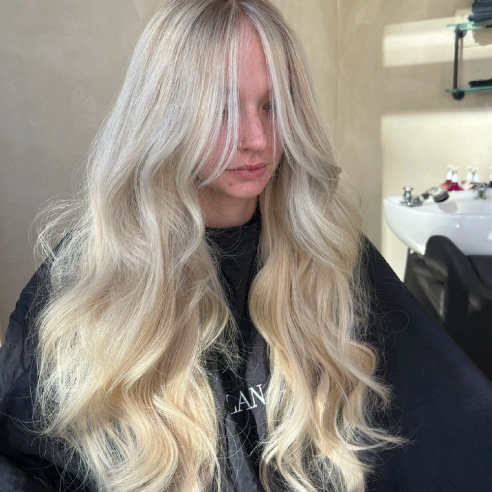 Blowdry With Extensions at E’Lan + Co in Rochester Hills, MI
