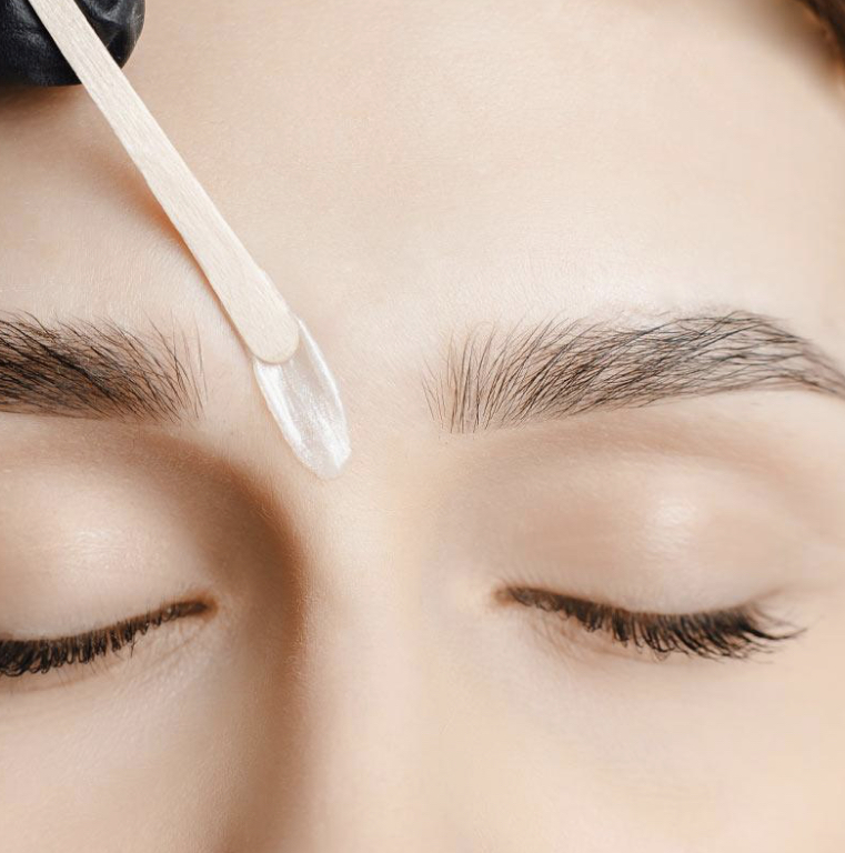 Brow wax and lip wax combo service