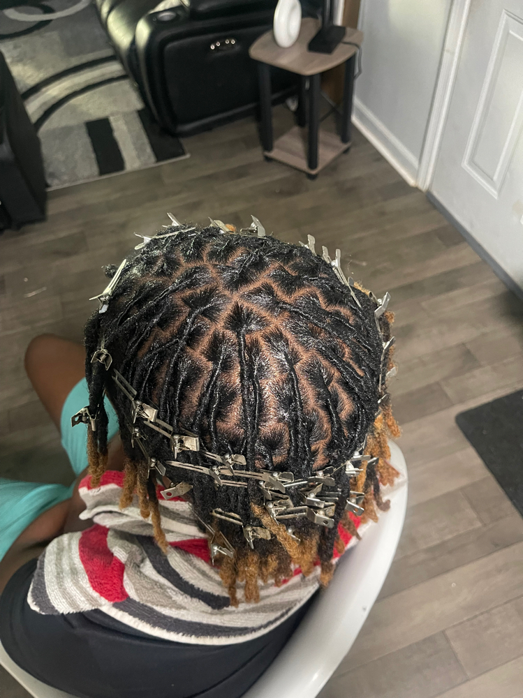 Kids Loc Retwist Half Head