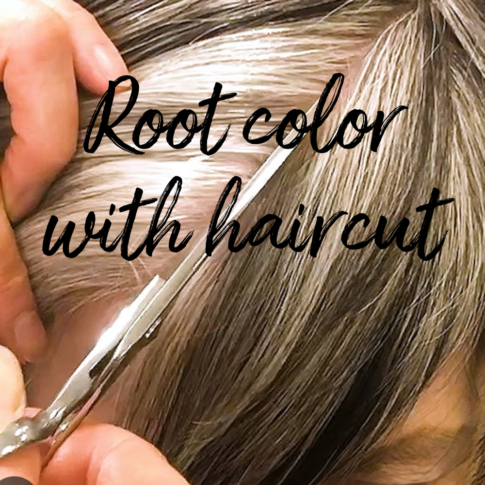 Root Color With Haircut