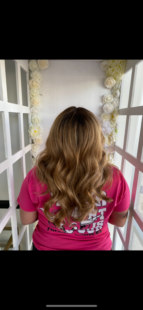 Honey Blonde With Natural Roots