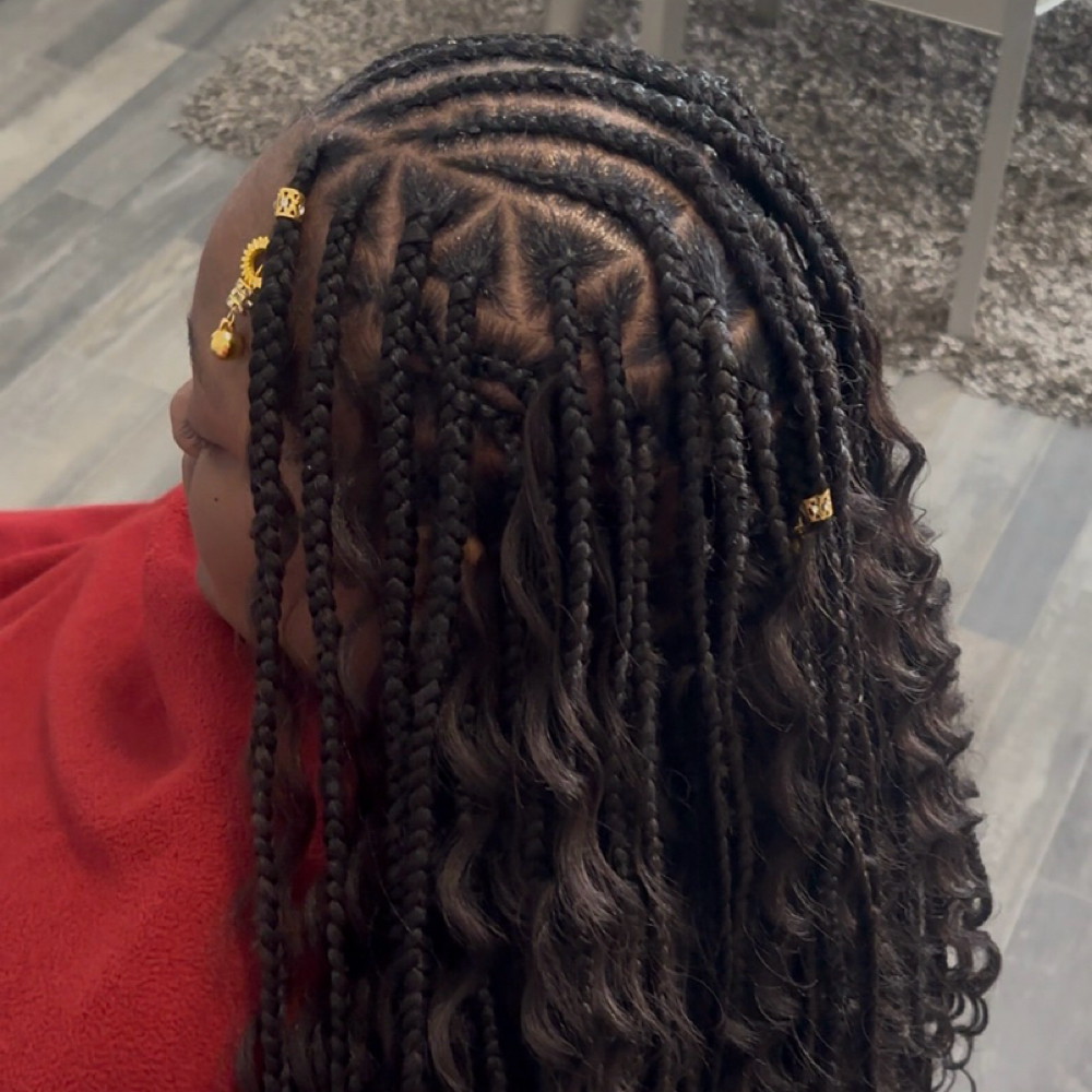 Flip Over Fulani Boho Braids at Kstylez in West Point, GA