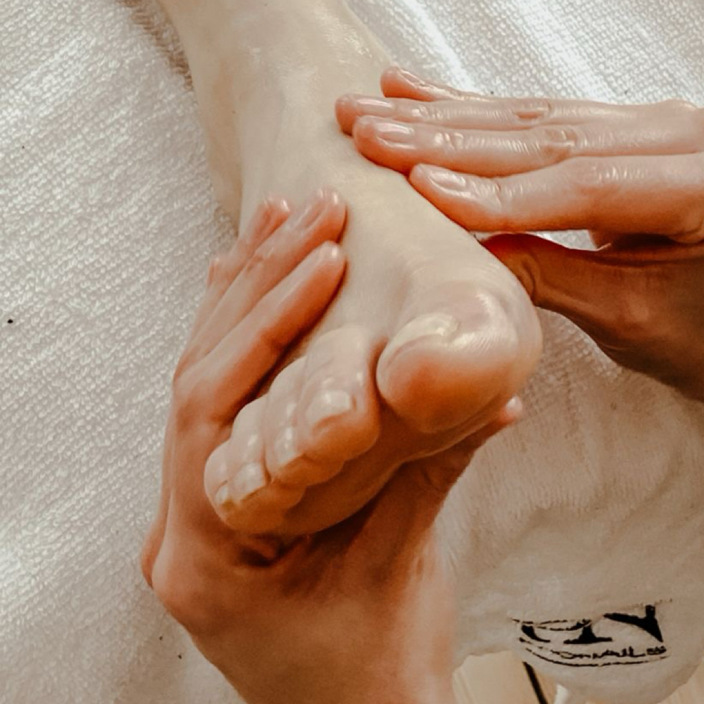 Foot Massage at Tiny Canvas Nail Studio in Fredericksburg, TX