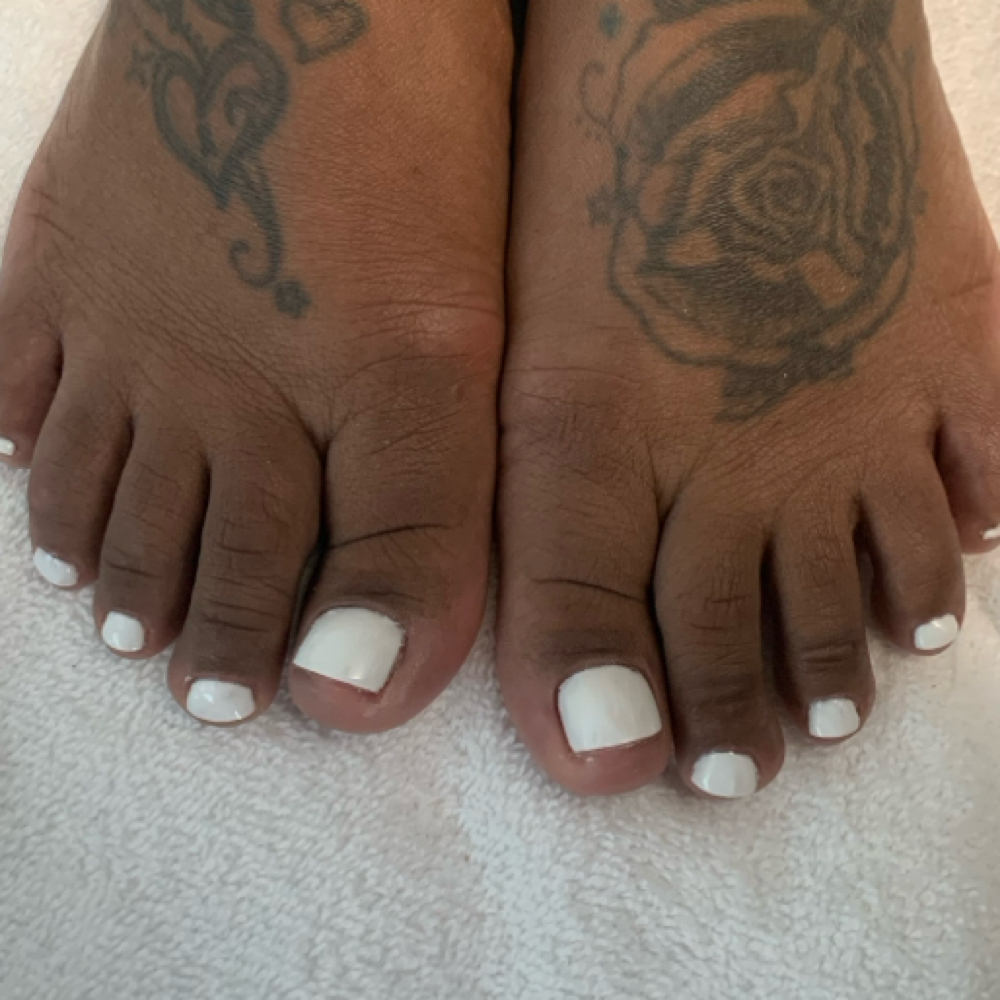 Toe Polish Refresh at I Love Polish in Southfield, MI