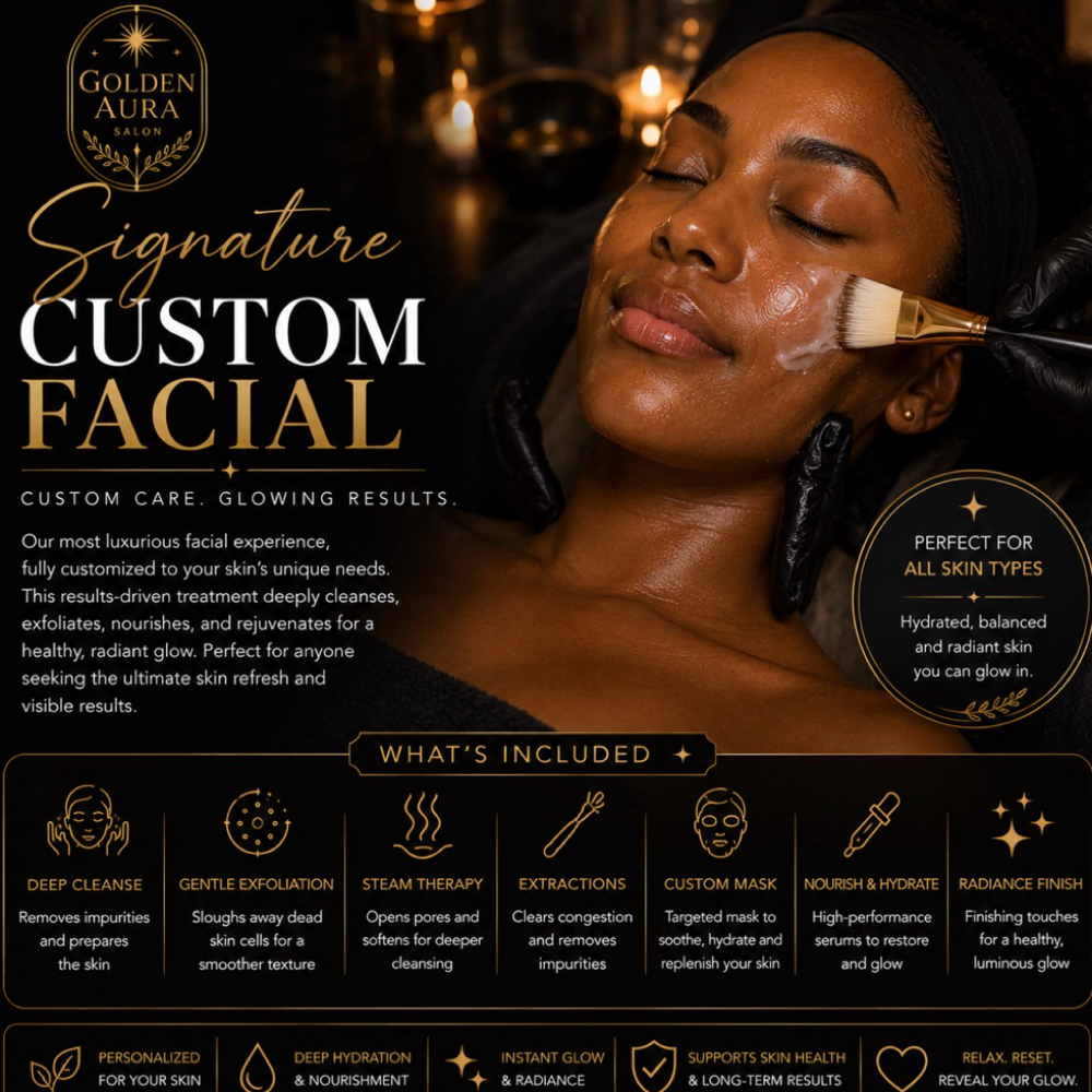 Signature Custom Facial at Golden Aura Salon in Concord, CA