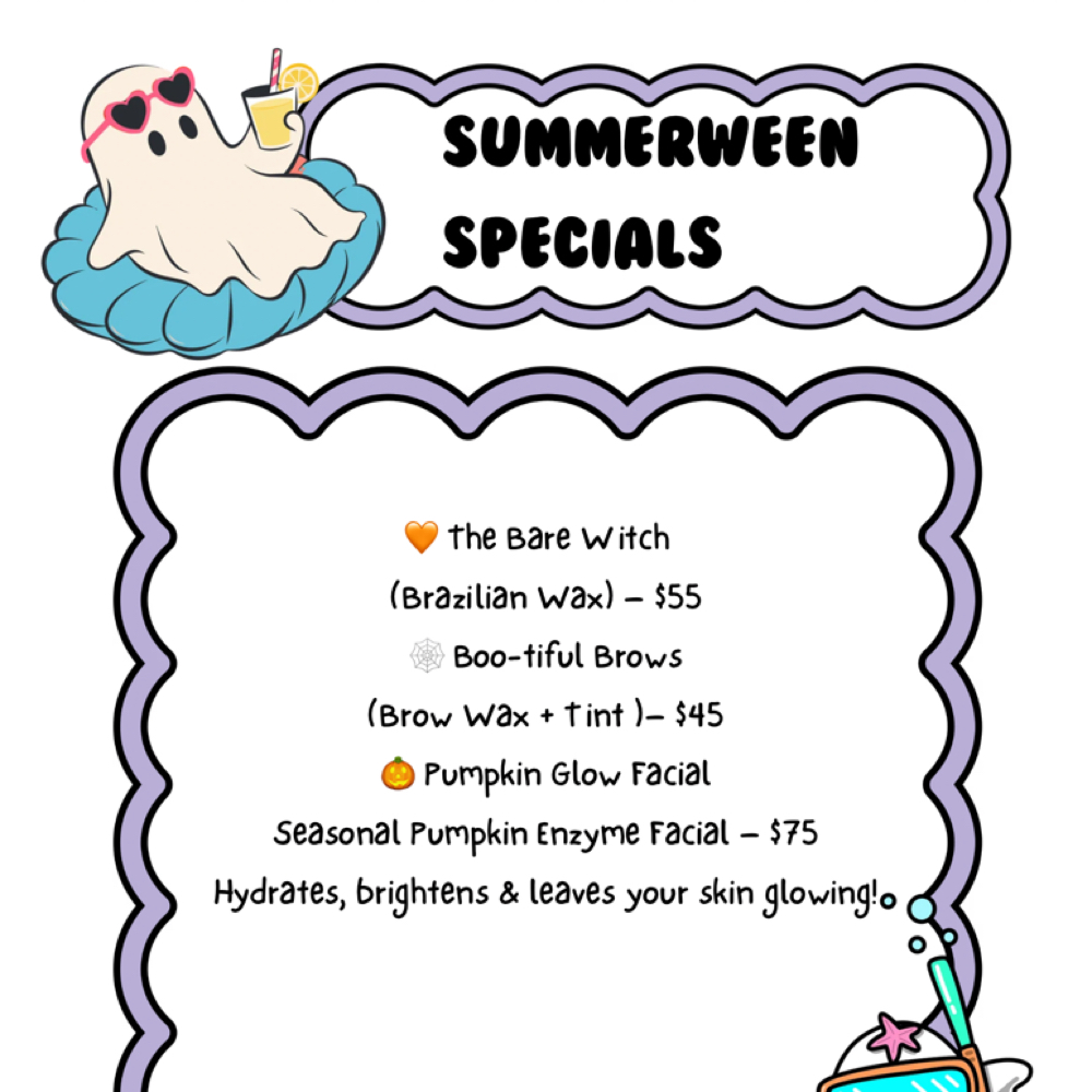 Summerween Specials 👻 at Babe on E Esthetics in Sanford, NC
