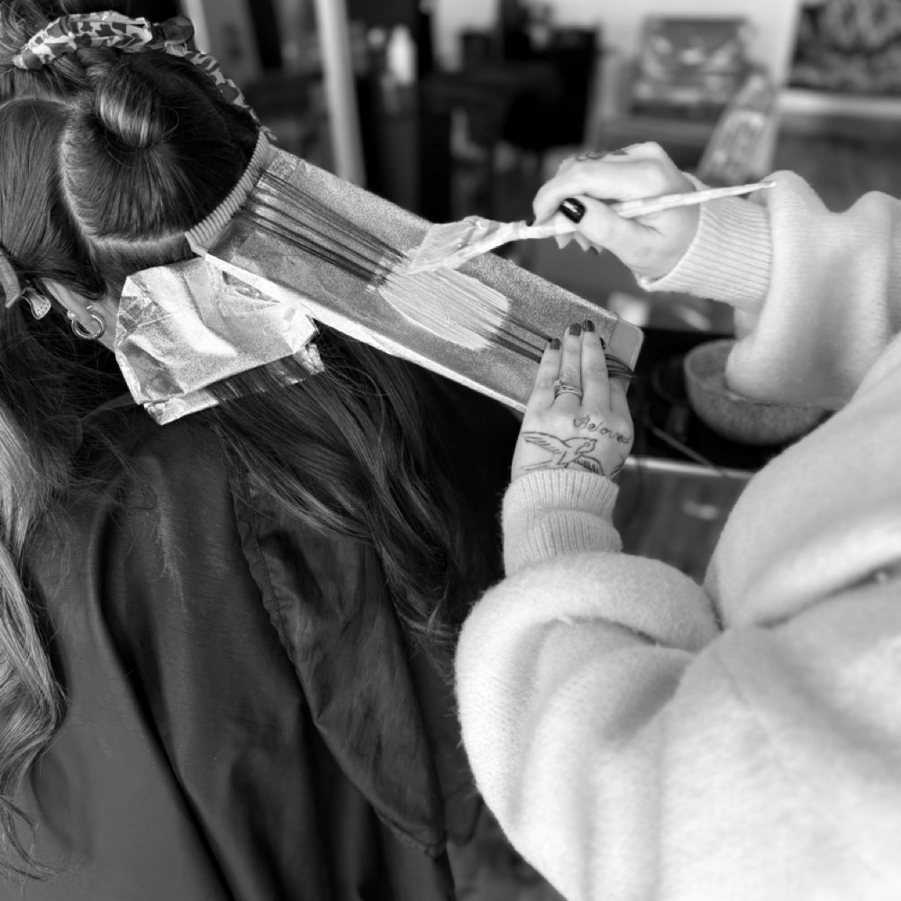 The Partial Blondie & Glaze. at MODA Beauty Bar in Danville, KY