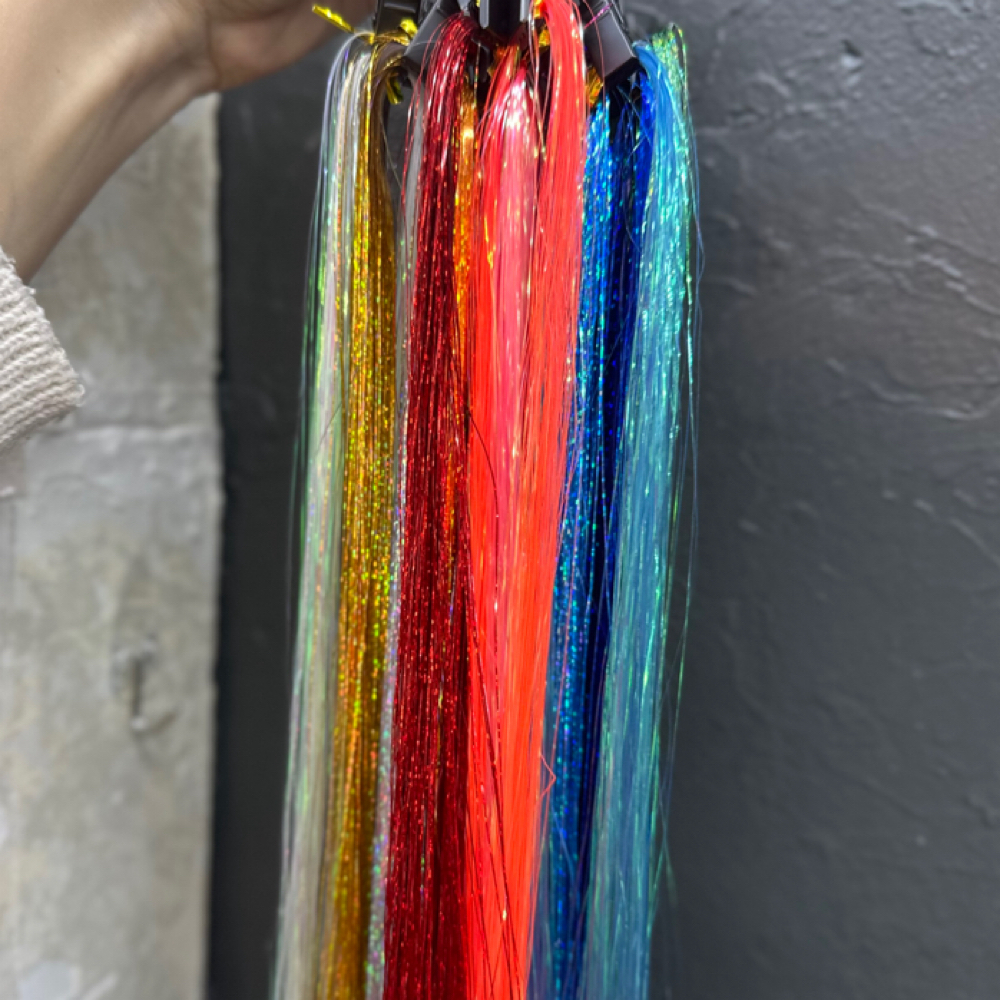 Hair Tinsel at The Mane Garage Salon in Brussels, WI