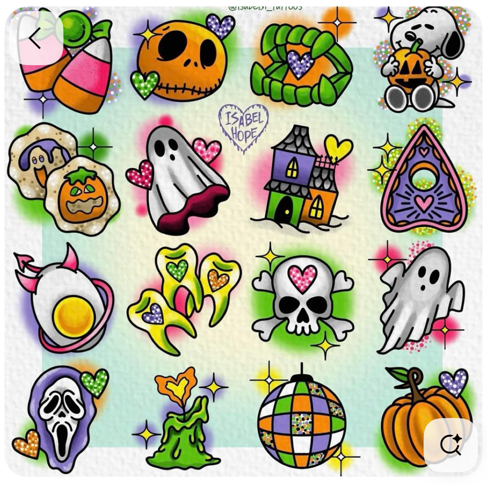 Halloween tattoos ~ Oct special