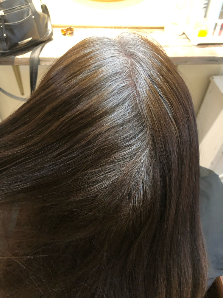 ROOT TOUCH UP | GREY COVERAGE at Judeelocks in Placentia, CA