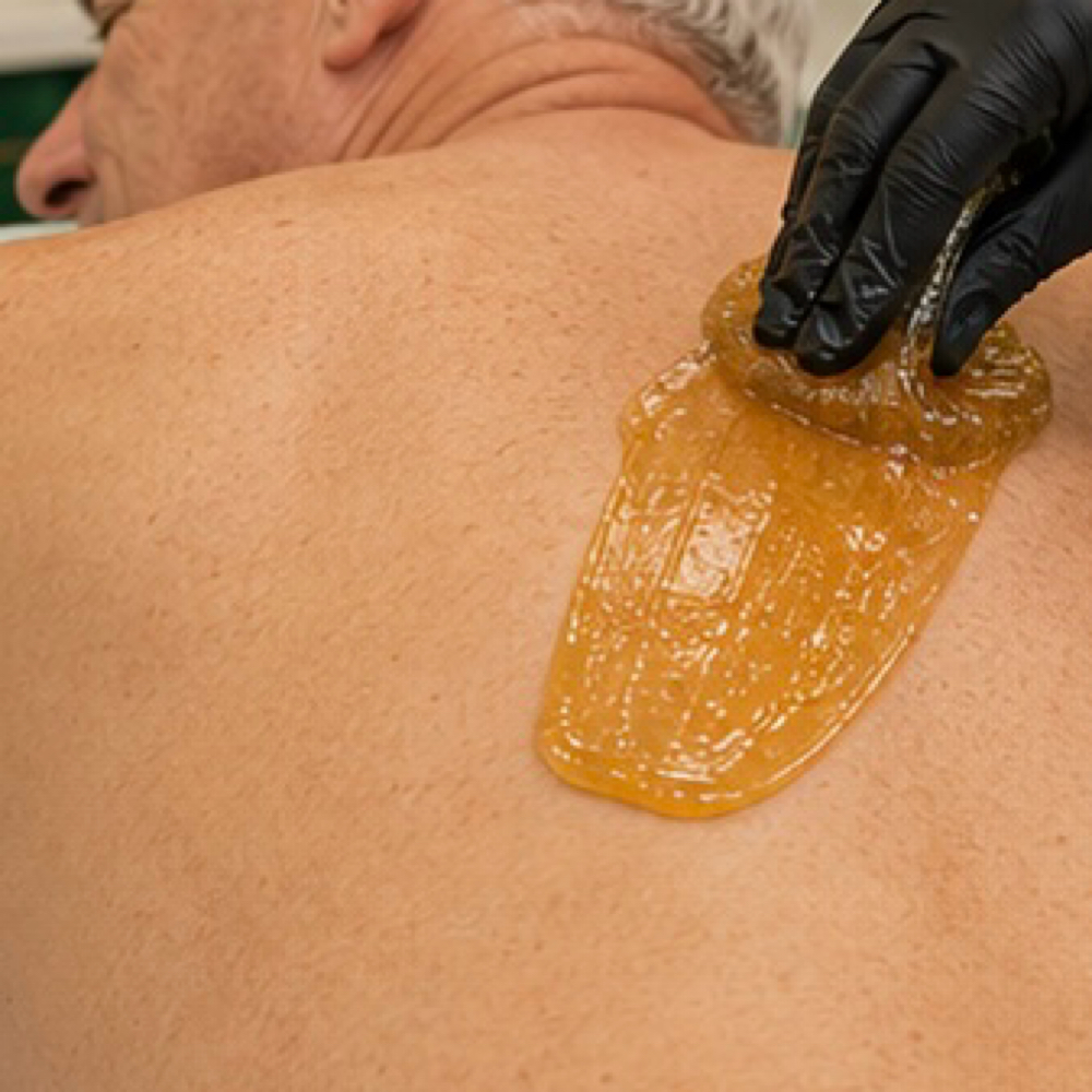 Sugaring-back at Wax on the Beach in Panama City Beach, FL