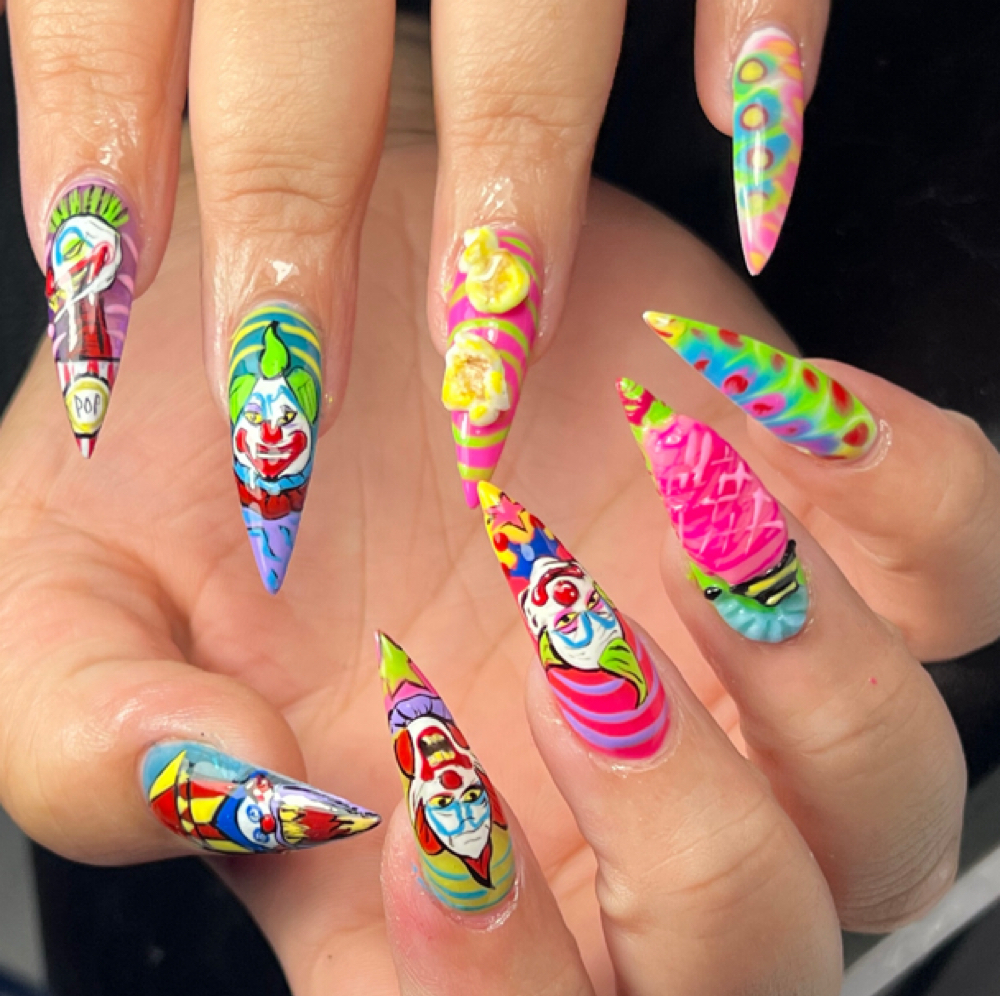 Gel X Character Full Set at Wicked Nailz Studios in Newburgh, NY